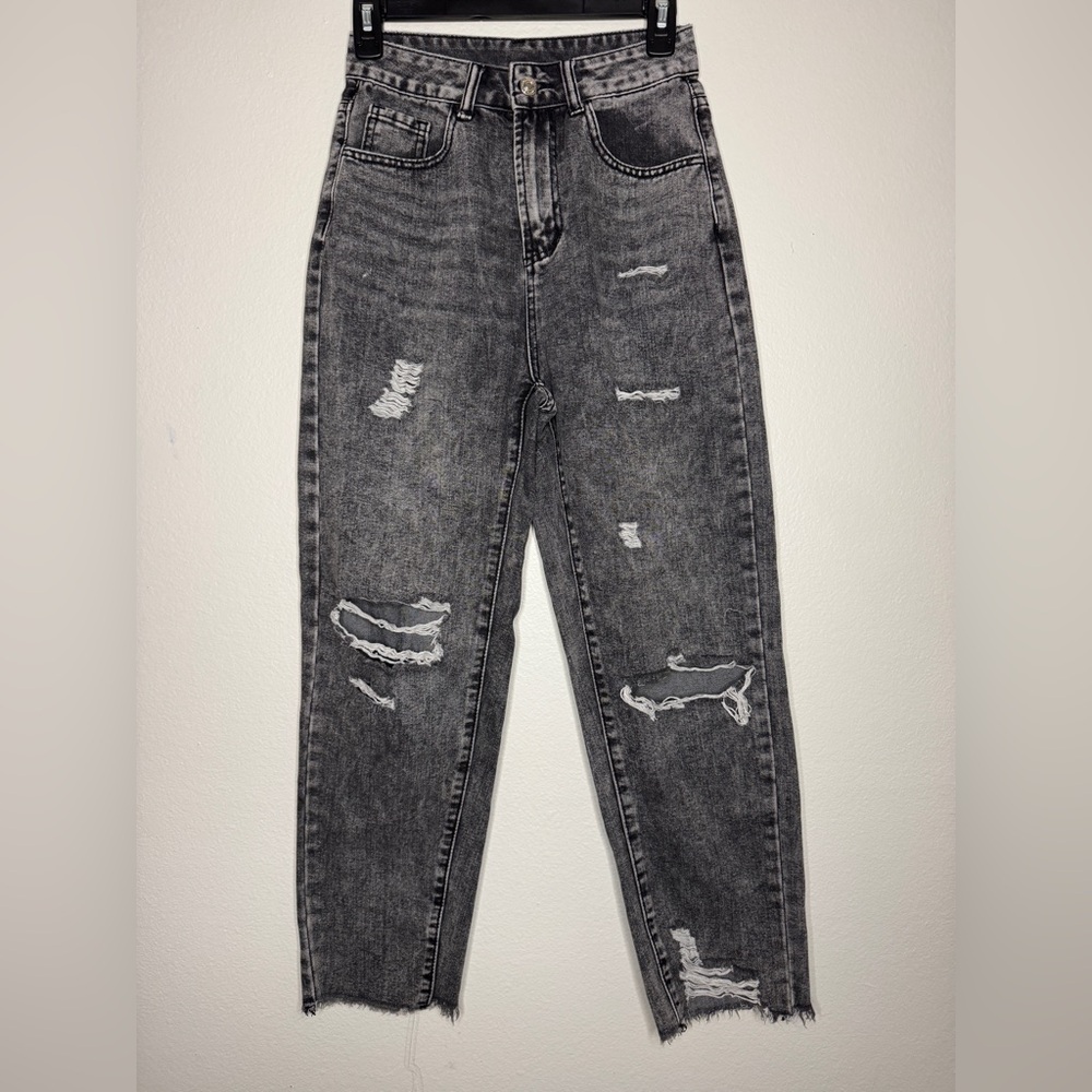 Black acid washed Jean size sm
